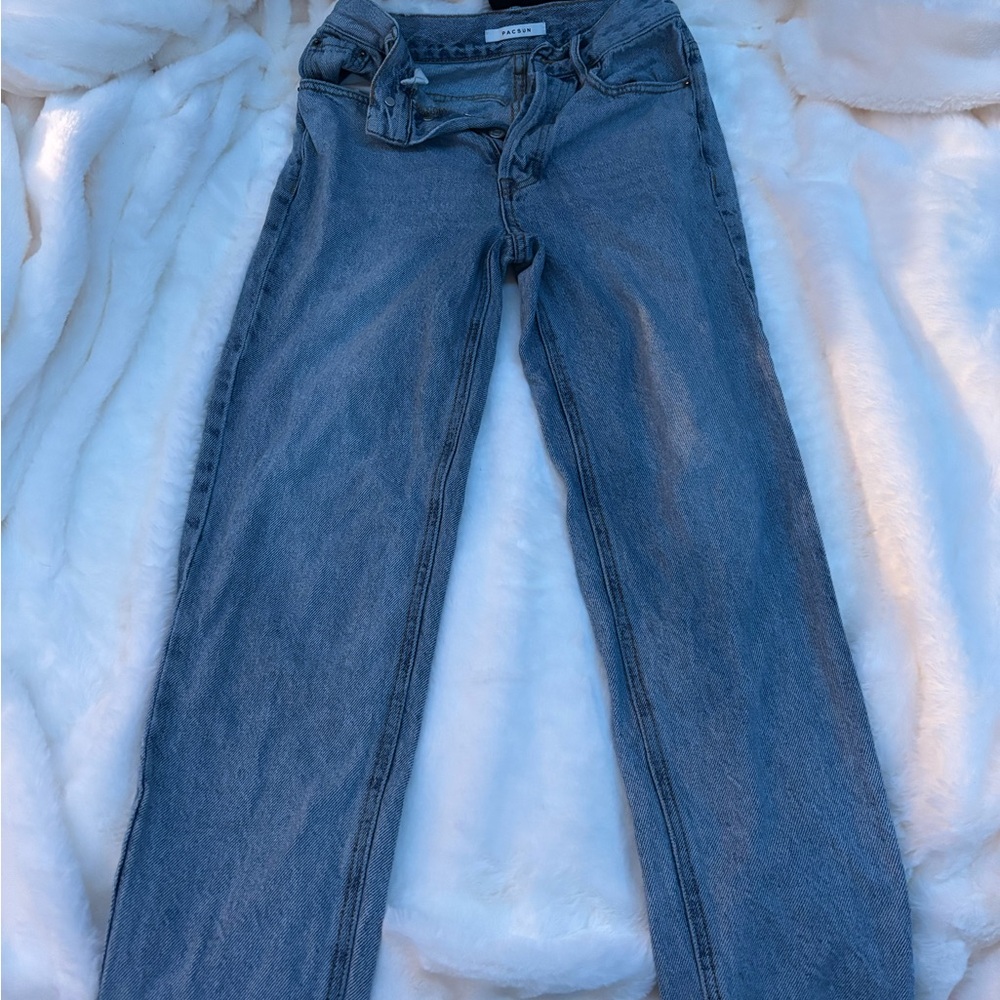 PacSun Women's Straight Leg Blue Jeans
